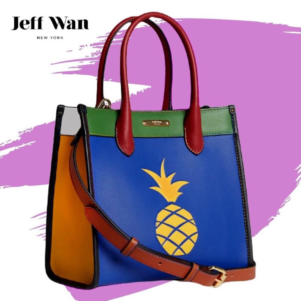 ‼️WOW‼️JEFF WAN HAMPTONS Tote ‼️🌈‼️💯❤️💛🩵💚💙🧡💛🌈❤️💛🩵💚💙💚💛🧡